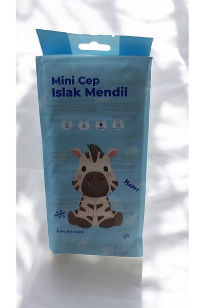 SHOPNEST Mini Wet Pocket Wipes 8 Pack (64 Pieces)