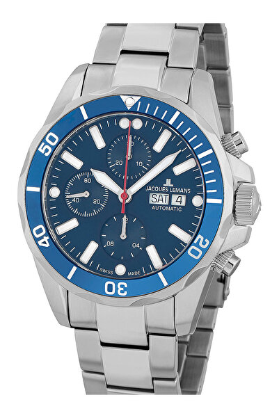 Jacques Lemans Mens Watch Jacques Lemans 1-1926G, Automatic, 44mm, 20ATM