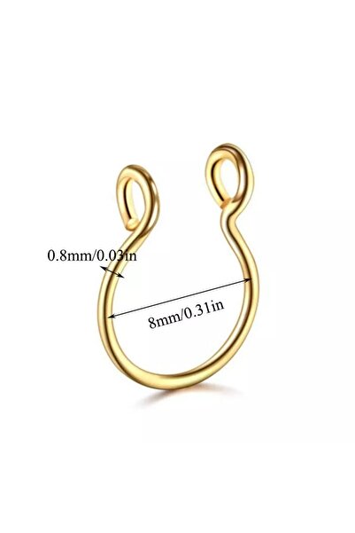 Bylin Cerrahi Çelik Sahte Septum Piercing (sıkıştırma)