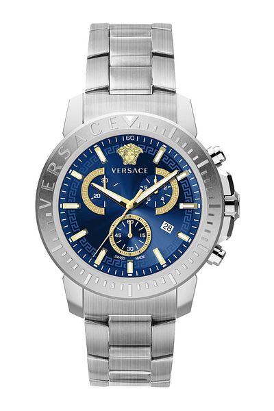 Versace VE2E00721 New Chronograph Mens Watch 45mm 5ATM