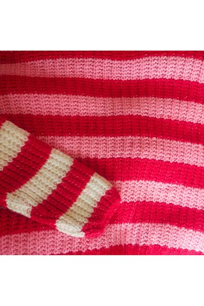 Süperal Girl's Striped Sweater
