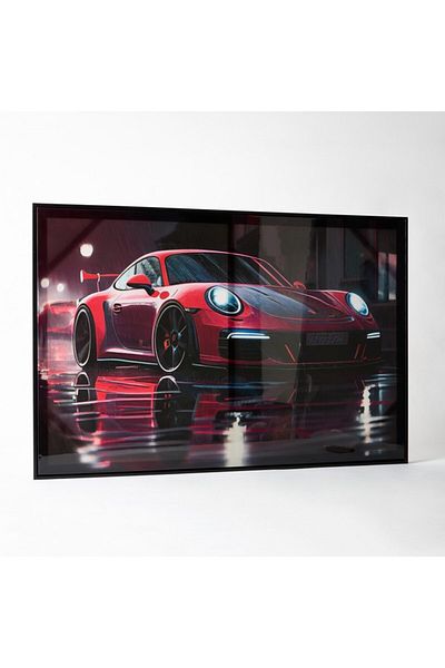 Home Box Ersel Car Framed Picture with High Gloss Surface 60x90x2.8 cm