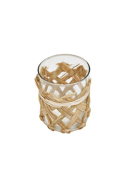Vakko Raffia Basket Medium Size Candle Holder m 400286286