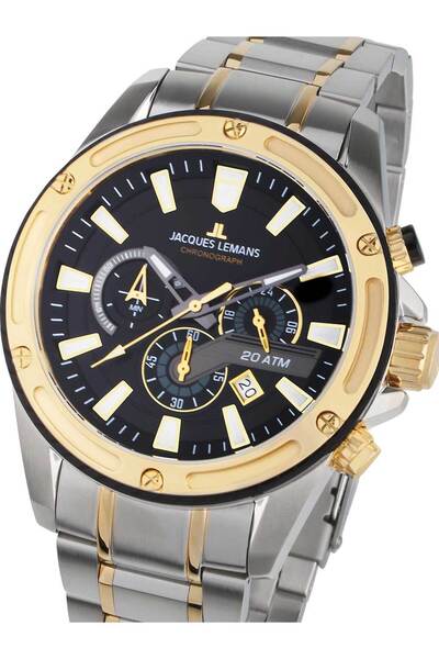 Jacques Lemans Ceas bărbătesc Jacques Lemans 1-2141I, Quartz, 48mm, 20ATM