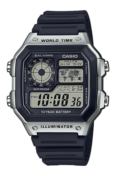 Casio Ανδρικό ρολόι Casio AE-1200WH-1CVEF, Quartz, 42mm, 10ATM