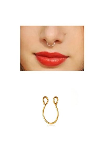 Bylin Cerrahi Çelik Sahte Septum Piercing (sıkıştırma)