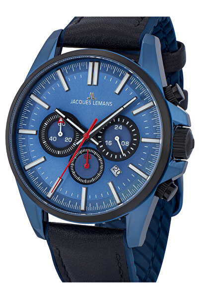 Jacques Lemans Ανδρικό ρολόι Jacques Lemans 1-2119C, Quartz, 44mm, 10ATM