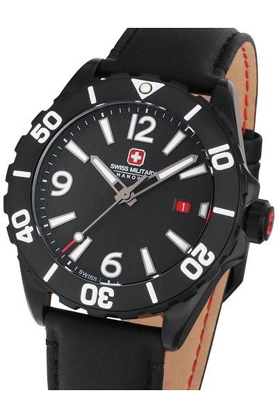 SWISS MILITARY HANOWA SMWGB0000230 Carbon Peak Mens Watch 44mm 10ATM