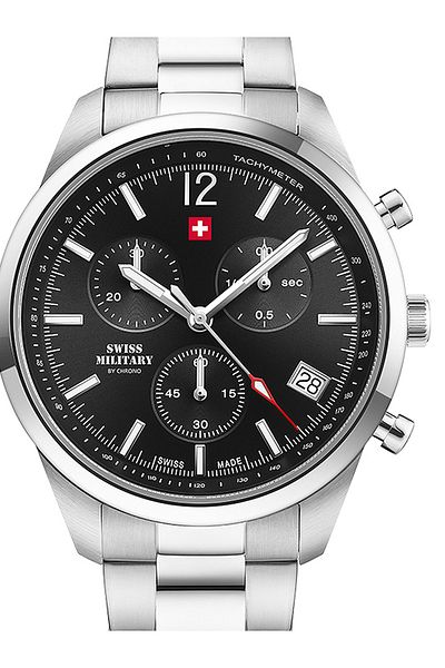 Swiss Military SM34097.01 Chronograph Mens Watch 42mm 5ATM