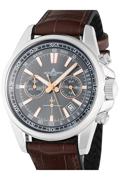 Jacques Lemans Ceas bărbătesc Jacques Lemans 1-2117W, cuarț, 44 mm, 20ATM