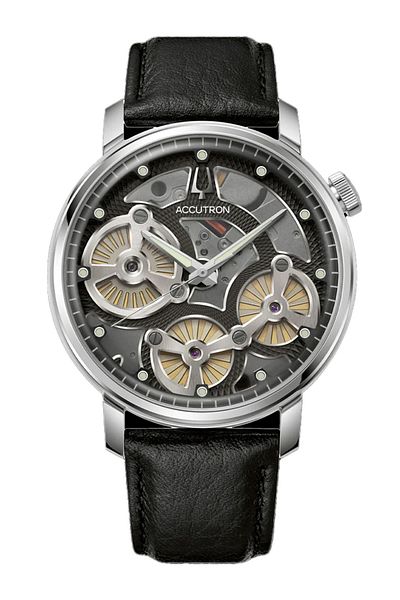 Bulova 26A210A Accutron Spaceview Evolution Mens Watch 44mm 5ATM