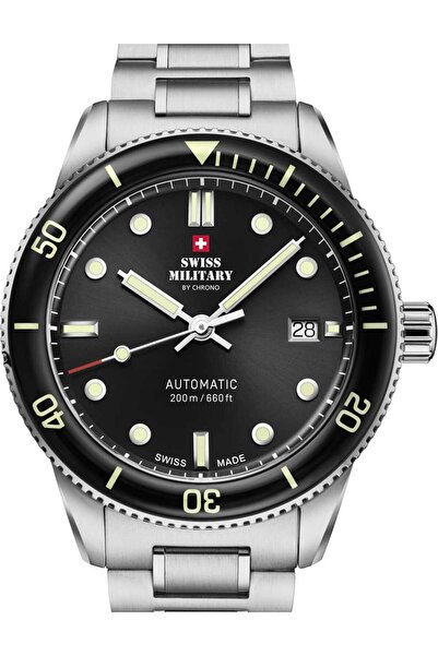Swiss Military Ανδρικό ρολόι Swiss Military SMA34106.01, Automatic, 42mm, 20ATM