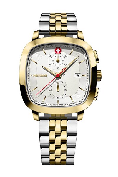 Wenger Mens Watch 01.1933.107, Quartz, 40mm, 5ATM