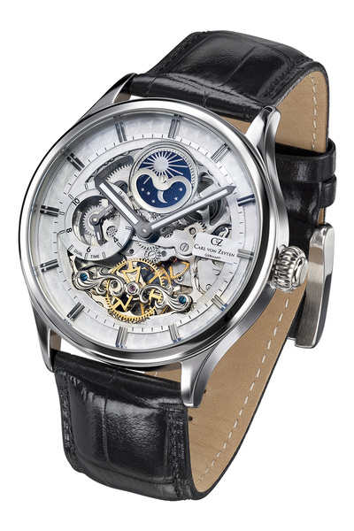 Carl Von Zeyten CVZ0008WHS Neustadt automat dual-time 46mm 3ATM