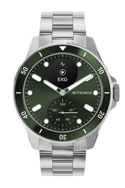 Withings HWA10-model 8-All-Int ScanWatch Nova Green 43mm 10ATM