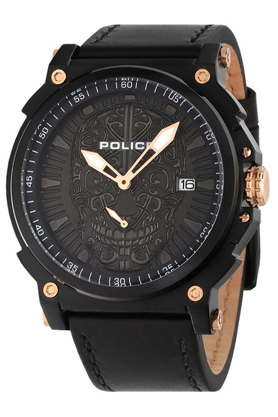 Police Mens Watch PL15728JSB.02, Quartz, 48mm, 3ATM