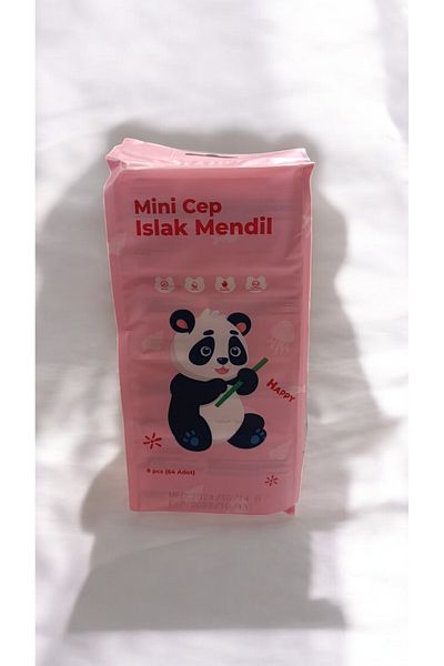 SHOPNEST Mini Wet Pocket Wipes 8 Pack (64 Pieces)