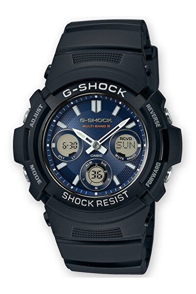 Casio Ανδρικό ρολόι Casio AWG-M100SB-2AER, Quartz, 46mm, 20ATM