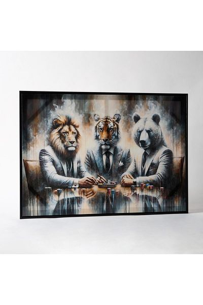 Home Box Ersel Friends Framed Picture 50x70x2.5 cm