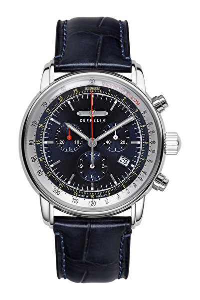 Zeppelin Mens Watch 8888-3, Quartz, 42mm, 5ATM
