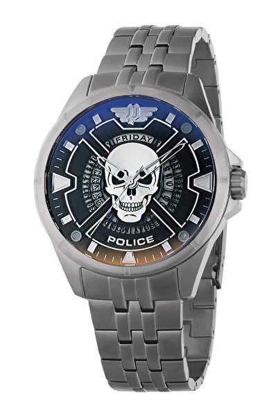 Police Ανδρικό ρολόι Police PEWJH0005404, Quartz, 45mm, 3ATM