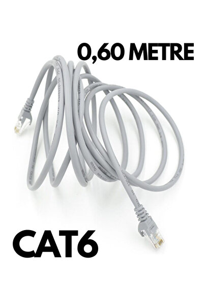 HQ SPEED HqSpeed 0.60 Metre Cat6 Ethernet Kablosu – 60 Cm 1000 Mbps Gigabit H...