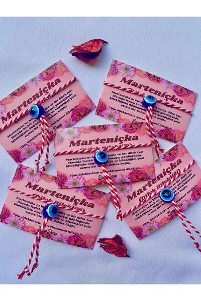 BeryDenz 5 Adet Iri Nazar Boncuklu Marteniçka Şans Ve Dilek Bilekliği(KARTLI ...