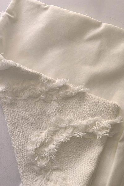 Calista home Soft Throw Pillow with Feather and Pattern - 40X40 cm Decorative and Convenient Throw Pillow Cover