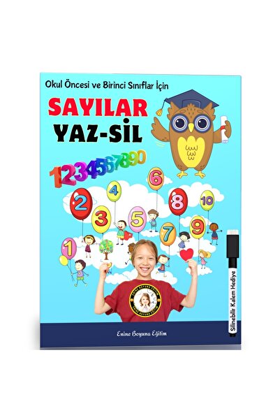 Enine Boyuna Eğitim My Book of Numbers Summer-Wipes for Preschool and First G...