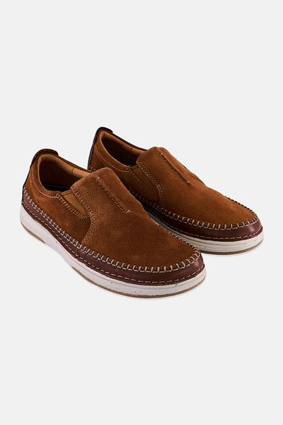CLARKS Men Standard Nature 5 Walk Slip On Shoes, Brown