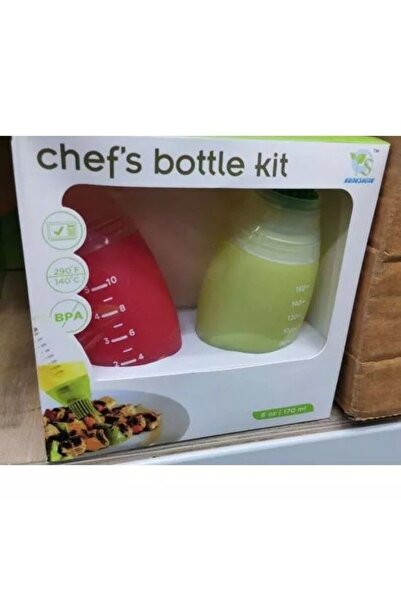 Generic طقم زياتة وفرشاة للزيت والصوص -