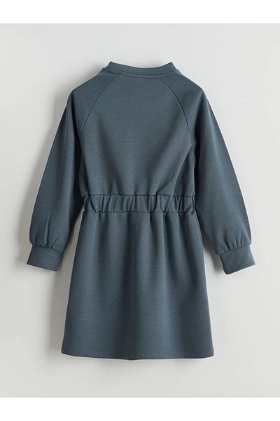 LC Waikiki Lcw Kids Black Crew Neck Girls' Dress