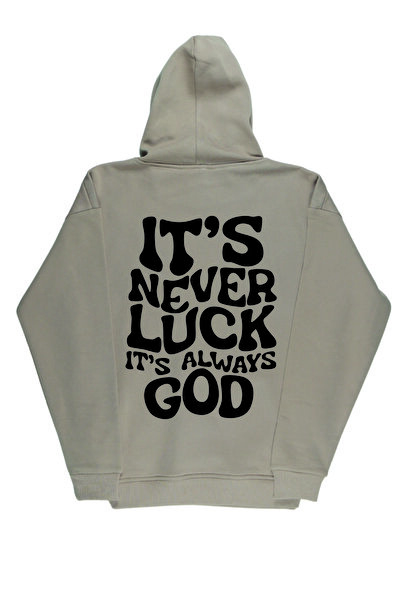 By Caspita Fashion Lenithra Always God Back Štampano Unisex Oversize kroj Bež...