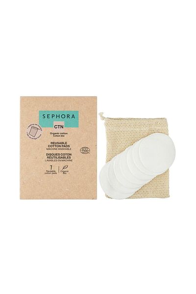 SEPHORA COLLECTION Reusable Cotton Pads - Reusable Cotton Discs 7 Pieces
