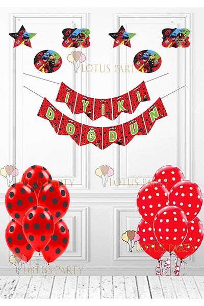 LOTUS PARTY Cat Girl Theme Birth Set - Miraculous Super Heroez Licensed Product