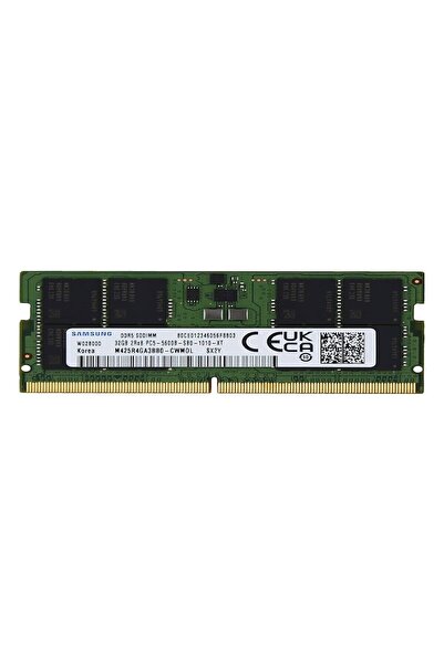 Samsung 32GB DDR5 5600 MHz SO-DIMM памет, насипна
