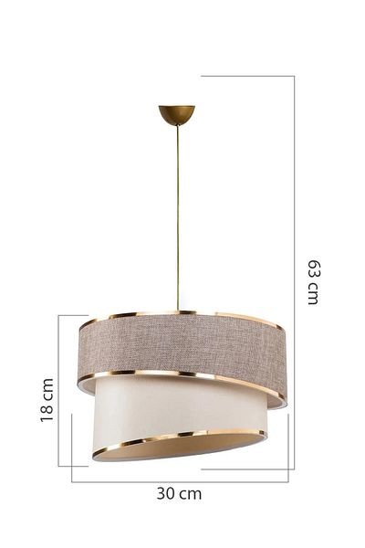 BBY HOME & DESIGN Almaya Model Chandelier Lampshade Nightstand Set