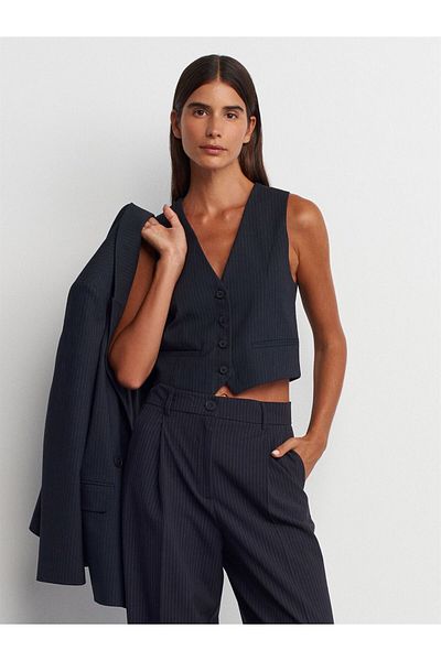 Dilvin 60556 Dilvin Striped Vest