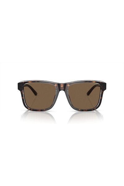 Emporio Armani Man Pillow Sunglasses- Ea 4208 - Lense Size:56mm - Shiny Havana/top Crystal