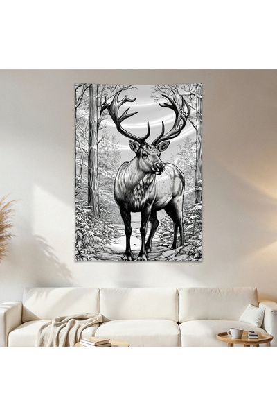 Geek Cultcha Deer Wall Cloth Wall Tapestry First Quality Satin Fabric Poster