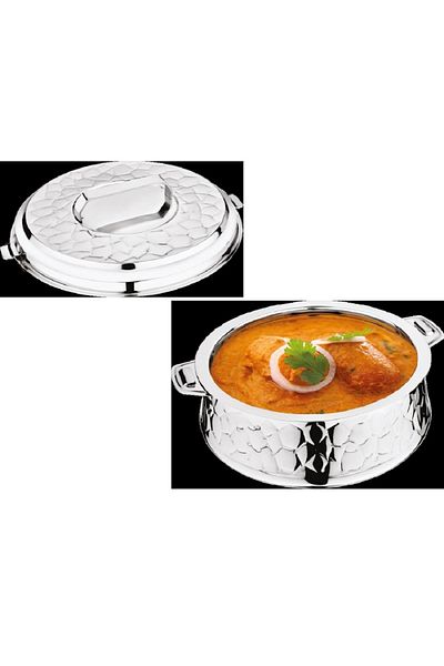 HOME MAKER CLASSIC BELLY HOTPOT 5000ML - SILVER