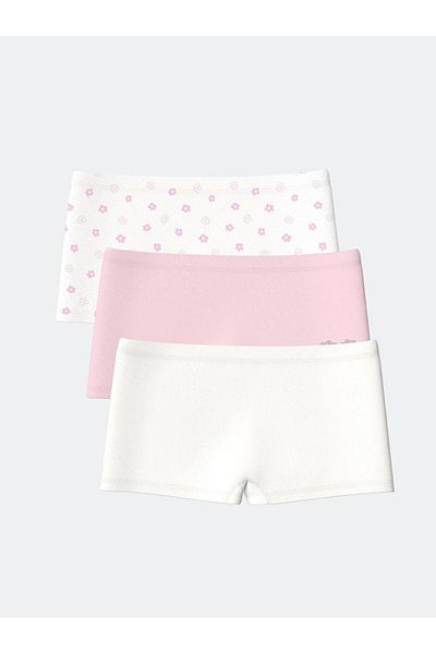 LC Waikiki Boxeri pentru fete LCW Kids Floral, pachet de 3