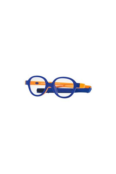 MIRAFLEX Unisex Round Eyeglasses- Mf 4003 - Lense Size:38mm - Blue & Orange