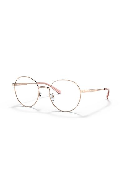 Michael Kors Woman Round Eyeglasses- Mk 3055 - Lense Size:52mm - Rose Gold