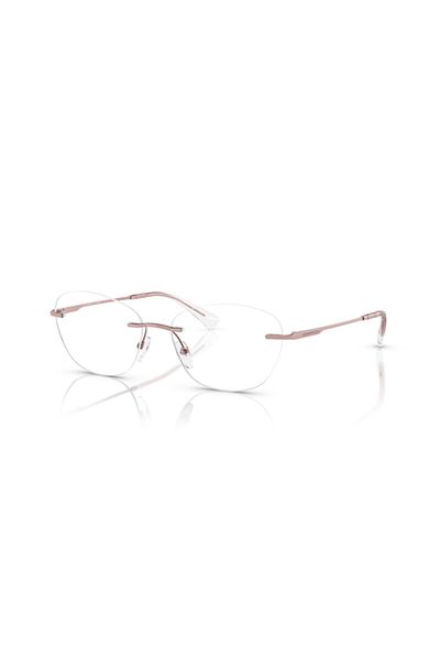 Emporio Armani Woman Phantos Eyeglasses- Ea 1167 - Lense Size:55mm - Shiny Metallic Pink