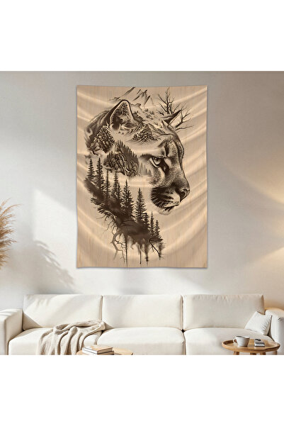 Geek Cultcha Female Tiger Wall Cloth Wall Tapestry First Quality Satin Fabric...