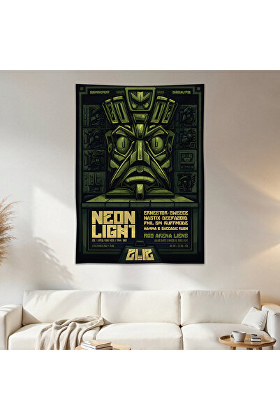Geek Cultcha Temple Totem Wall Drape Wall Tapestry First Quality Satin Fabric...