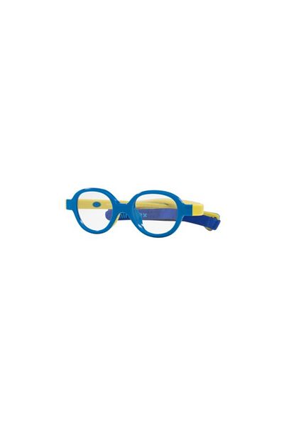 MIRAFLEX Unisex Round Eyeglasses- Mf 4003 - Lense Size:36mm - Blue & Yellow