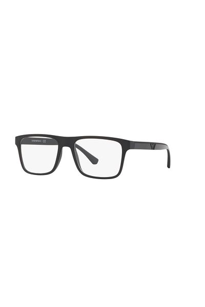 Emporio Armani Man Rectangle Sunglasses- Ea 4115 - Lense Size:52mm - Matte Black