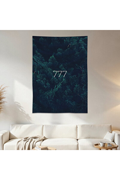 Geek Cultcha 777 Luck Wall Cloth Wall Tapestry First Quality Satin Fabric Poster